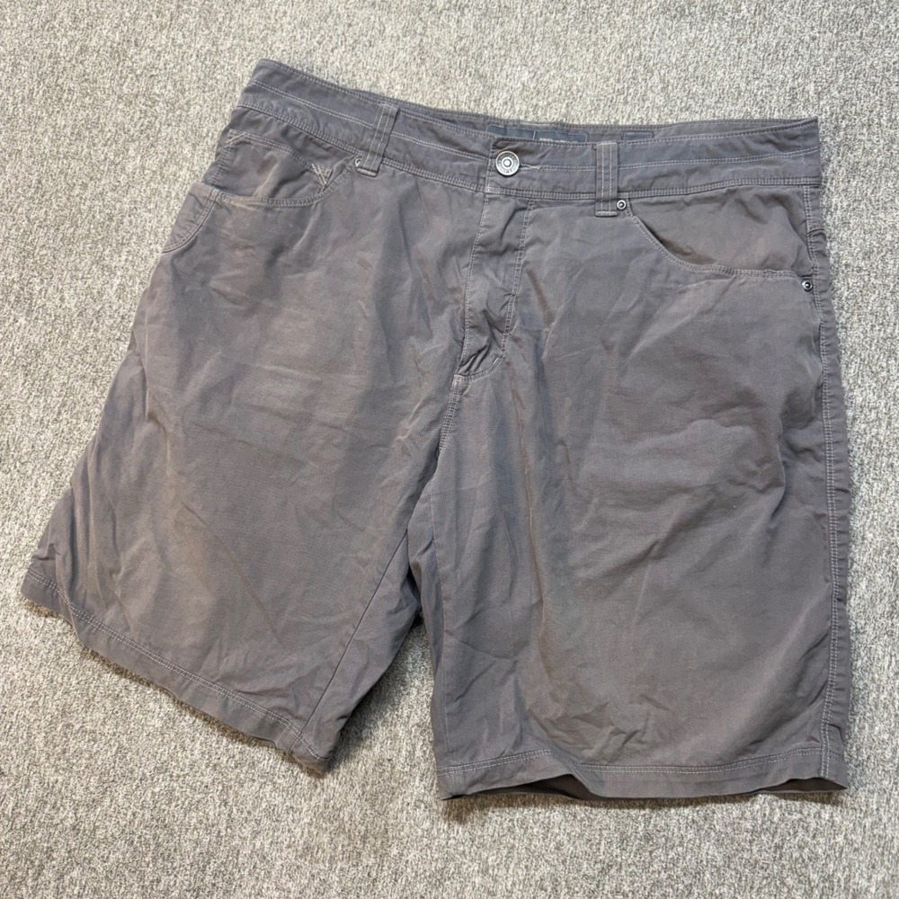 Cabela's Mens Gray Born To Be Worn Outdoor Hiking Cargo Shorts Size 34 x 10